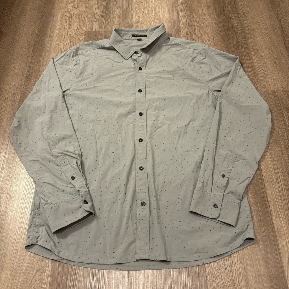 Travis Mathew Light Gray Button Down Shirt